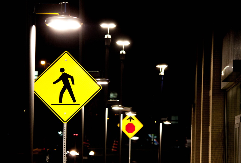 lighting equipment, human representation, electricity, yellow, 4K, city, sign, no people, canada, lights, communication, warning symbol, information, street