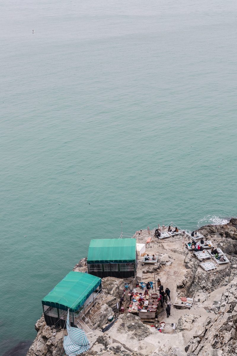 shoreline, building, abandoned, landscape, coast, ocean, sea, body, tranquility, land, rural, person, scenics - nature, day, beauty in nature, nature, shelter