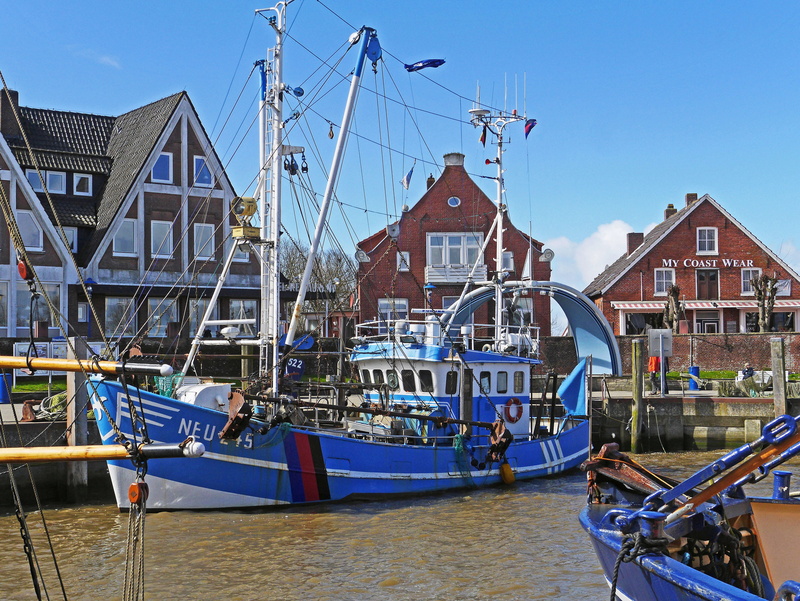 wadden sea, north sea, boom, mast, travel destinations, Shrimp, fishing boat, day, repainting, north sea coast, sky, mode of transportation, coast, no people