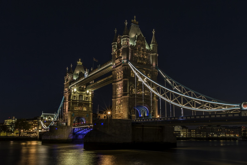 cities, monuments, tower, light, angleterre, architecture, kingdom, united, rivers, night, england, londres, towers, london, tamise, bridges, panorama
