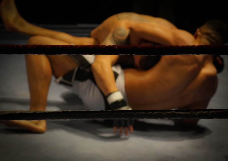 adult, challenge, black background, strength, competition, tattoos, wrestling, ring, fitness, fighter, lifestyles, boxing ring, young adult, muscular build