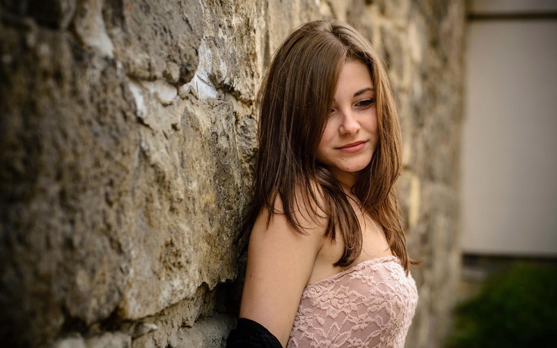 brunette, women, Dana Kareglazaya, 1080P, Dana, model, Looking Down