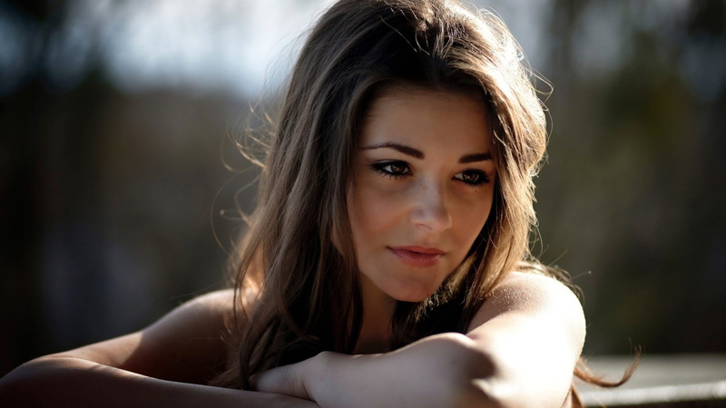 Claudia Price, women outdoors, model, 1080P, brunette, brown eyes, Dana Kareglazaya, face, women