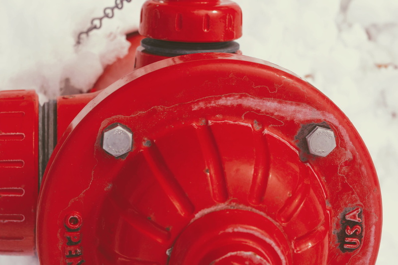 fire extinguisher, outdoors, fire hydrant, fire hose, warning sign, safety, hydrant, emergency equipment, food, land vehicle, motor, weaponry, close-up