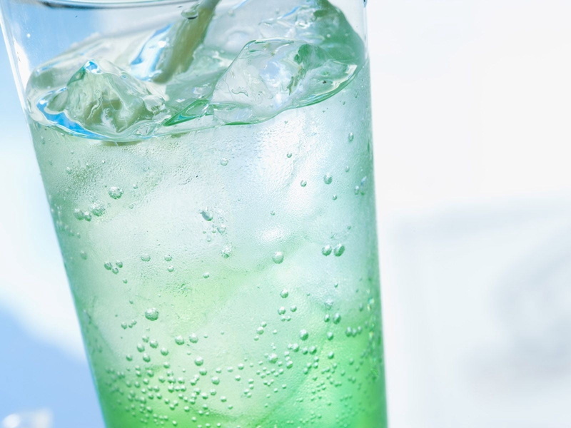mineral, cold - Temperature, single Object, liquid, food, backgrounds, glass - Material, drink, tonic water, nature, no People, bubble, blue, macro, wet