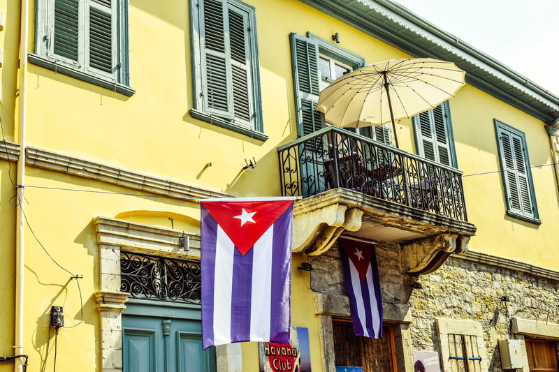 cyprus, window, no people, clothing, built structure, hanging, old house, umbrella, havana club, architecture, building exterior, house, street, yellow