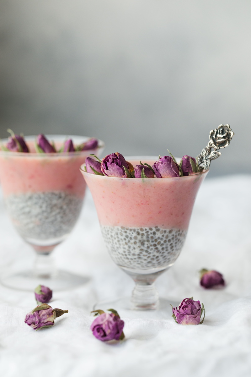 no people, vintage, ready-to-eat, confectionery, still life, pretty, rose, fruit, purple, indoors, parfait, berry fruit, focus on foreground, temptation