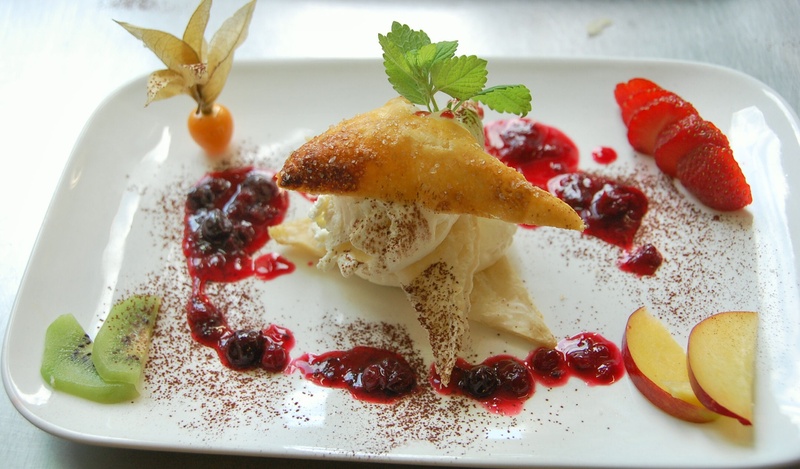 sweet, mint leaf - culinary, ready-to-eat, ice, freshness, fruit, close-up, parfait, ice cream, dairy product, dessert, food and drink, temptation, no people