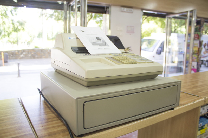 Old, counter, day, technology, Machine, connection, register machine, focus on foreground, white, machinery, cash, no people, correspondence, register