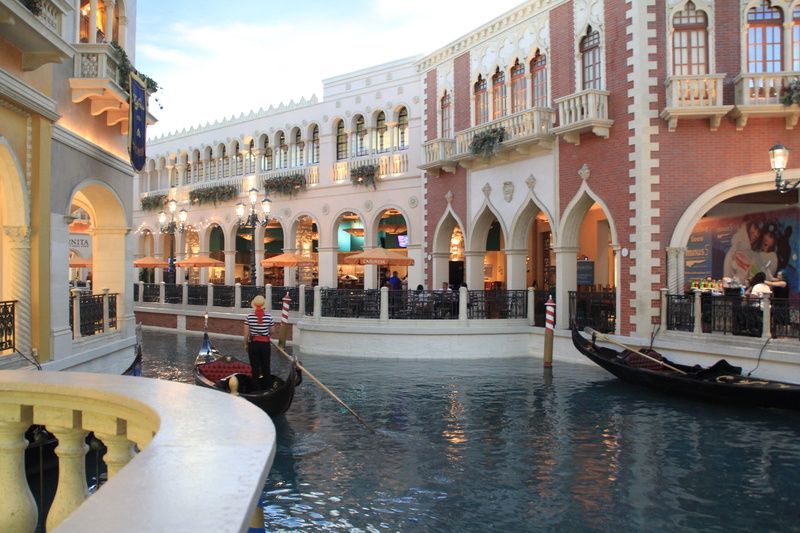 casino, hotels, transportation, fake venice canal, outdoors, united states, sky, building exterior, day, canal, las vegas, incidental people, venetian las vegas