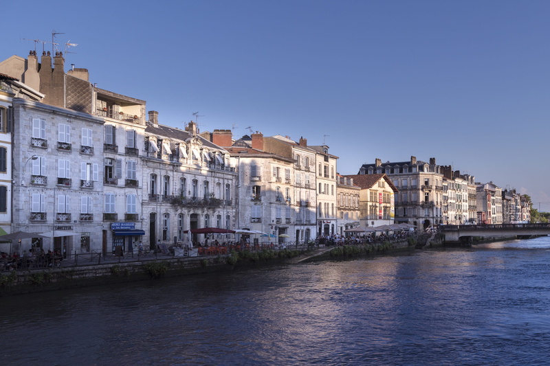 no people, residential district, nature, clear sky, water, city, building, river, houses, transportation, outdoors, sky, waterfront, france, architecture