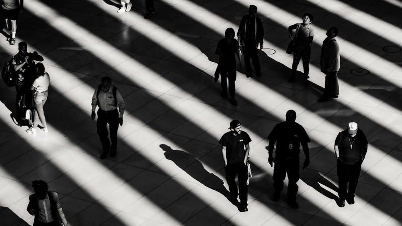 pavement, white, high angle view, photography, travel, photo, lifestyles, crowd, person, urban, 5K, walking, shadow, large group of people, indoors, people