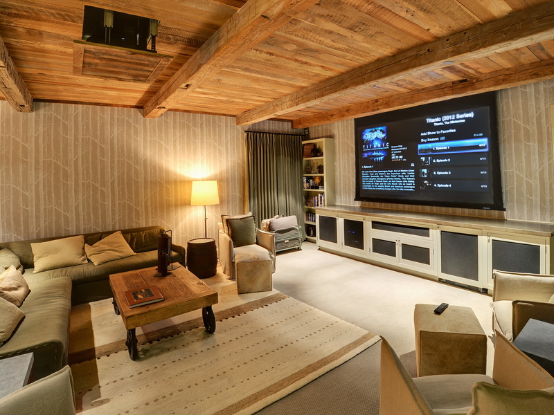 rustic media room, cinema, home teatre, 1080P, media room.