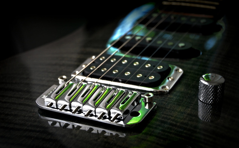 photography, table, music, arts culture and entertainment, ibanez, rock, rock music, electrically, no people, studio shot, musical instrument string, connection