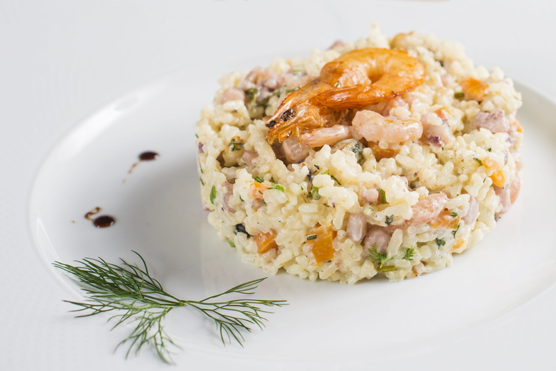 4K, close-up, Restaurant, ready-to-eat, dinner, asian food, gourmet food, lunch, rice - food staple, white, still life, seafood, indoors, rice, plate