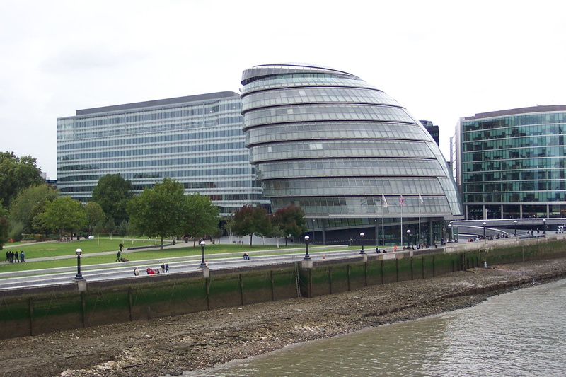 street, city, outdoors, building, canal, office, urban, 1080P, river, the river thames, town hall, united, england, building exterior, water, plant, skyscraper