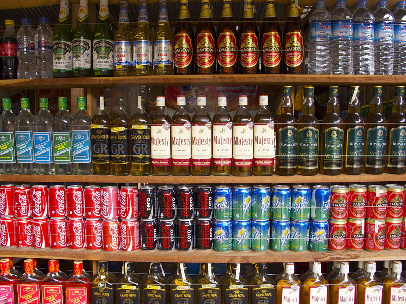drink, no people, Shop, retail, supermarket, indoors, food and drink, container, order, abundance, Shelving, Drinks, for sale, multi colored, store, bottle