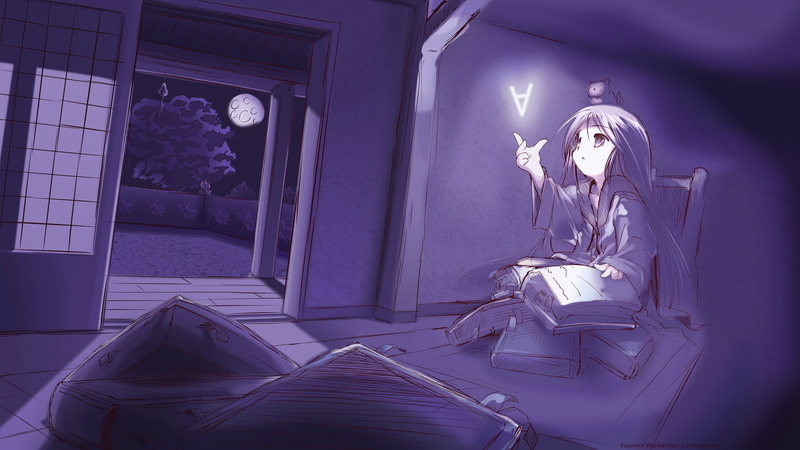 reading, one person, indoors, horror, emotion, adult, females, purple, human representation, 1080P, lighting, book, front view, teenager, hands