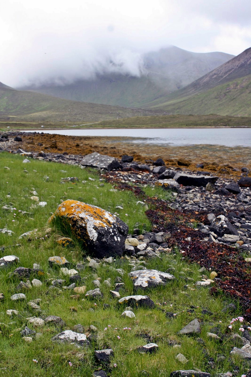 non-urban scene, plant, doom, britannia, scotland, cloud - sky, grass, nebelschleier, lake, water, tranquility, sky, Say, pollution, lovecraft, celts, rock