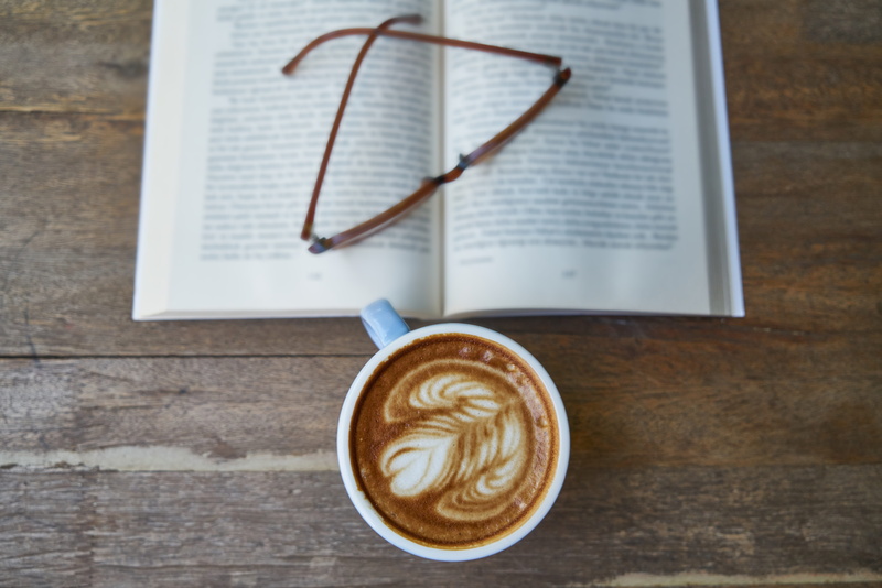 Cup, document, ceramic, vivid color, morning, drink, white, book, texture, creativity, copy space, cappuccino, wood - Material, latte, eyewear, macro, indoors