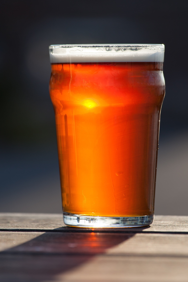 pint, beer glass, black background, full, ale, glass, pint glass, liquid, brown, alcohol, close-up, orange color, clear, 5K, beer - Alcohol, alcoholic