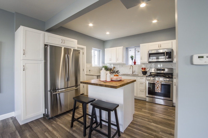 interior design, two, kitchen, door, domestic kitchen, flooring, 5K, home, black, french, built structure, cabinet, faucet, kitchen counter, trading floor