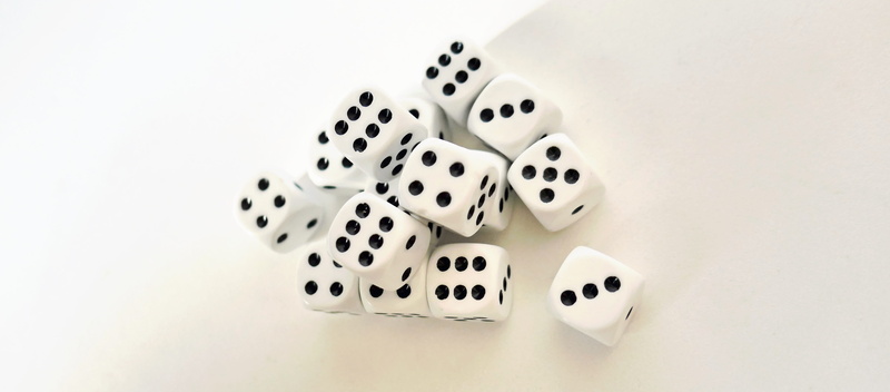 patience, gambling, studio shot, cube, spotted, numbers eyes, opportunity, design, play, two, game of chance, leisure games, still life, shape, white color