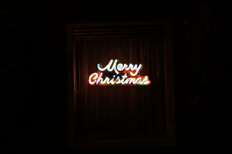 western script, lighting equipment, illuminated, capital letter, merry, sign, interior design, food and drink, symbol, door, entrance, communication, christmas night