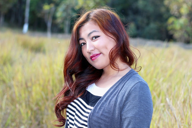 burmese girl, chubby, long hair, casual clothing, local model, real people, hair, adult, contemplation, redhead, 5K, beautiful woman, headshot, hairstyle
