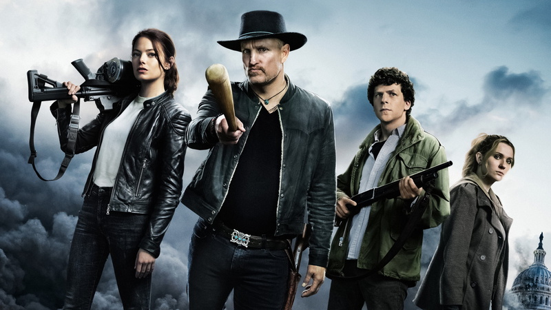 Jesse Eisenberg, Movie, Woody Harrelson, Zombieland: Double Tap, Abigail Breslin, Emma Stone, 4K