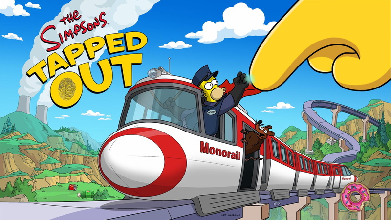 simpson, homer simpson, train, tapped out, simpsons, tapped, homer, the simpsons, 1080P