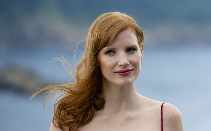 1080P, portrait, women, face, redhead, long hair, actress, celebrity, Jessica Chastain