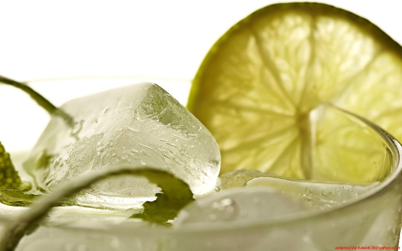 limes, cocktails, drink, ice cubes, 720P