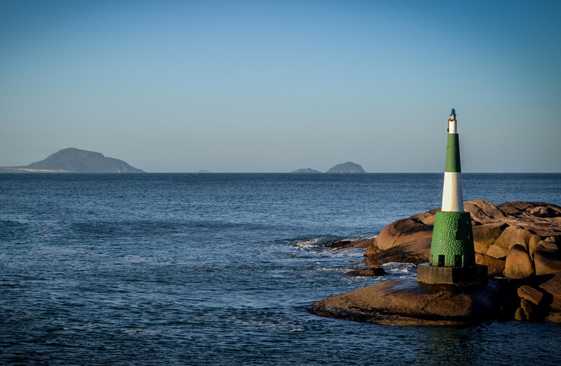 outdoors, non-urban scene, green, sea, horizon over water, lagoa, South America, security, tranquility, tranquil scene, beauty in nature, lighthouse, guidance