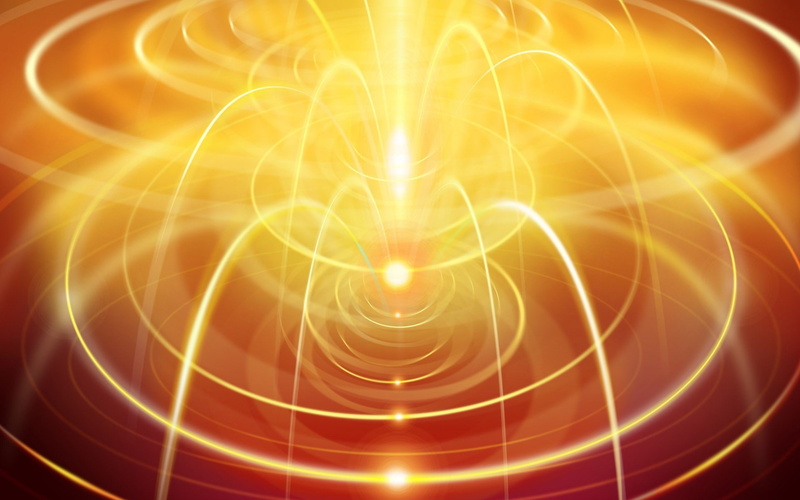 1080P, arte, Luces, abstracto, Colores, Amarillo
