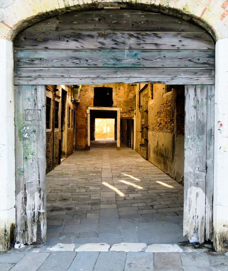 indoors, building, doorway, history, goal, weathered, built structure, day, no people, open, old, arcade, corridor, architecture, garage, background, arch