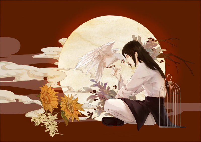 neji, 4K, hyuuga, bokeh, naruto, mood