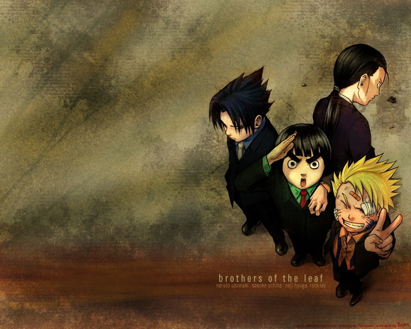 Naruto: Shippuden, lee, naruto, neji, uzumaki, hd, uchiha, x, art, Uchiha Sasuke, anime, shippuden, hyuuga, sasuke, 720P, rock