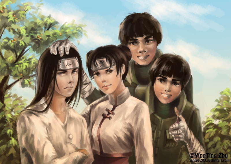 neji, maito, Naruto: Shippuden, rock, gai, lee, x, rock lee, shippuden, hd, art, tenten, naruto, anime, hyuuga, 4K