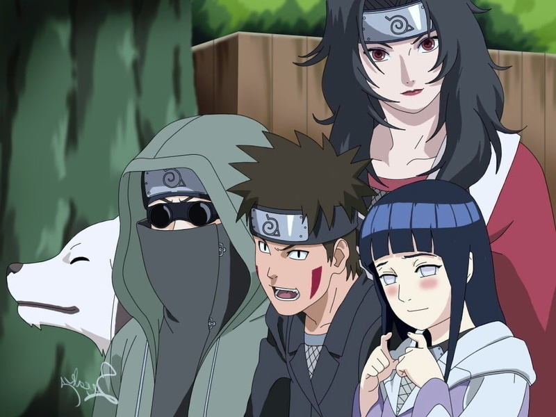 Aburame Shino, Hyuuga Hinata, Inuzuka Kiba, Yuhi Kurenai, 480P, Naruto Shippuuden