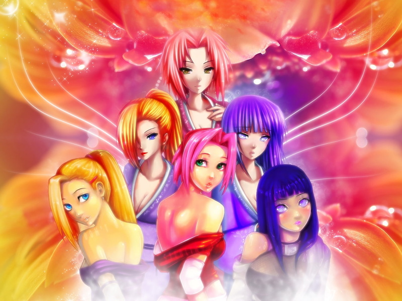 Naruto: Shippuden, haruno, Haruno Sakura, hyuuga, anime, ino, art, naruto, sakura, shippuden, x, 720P, yamanaka, hd, hinata