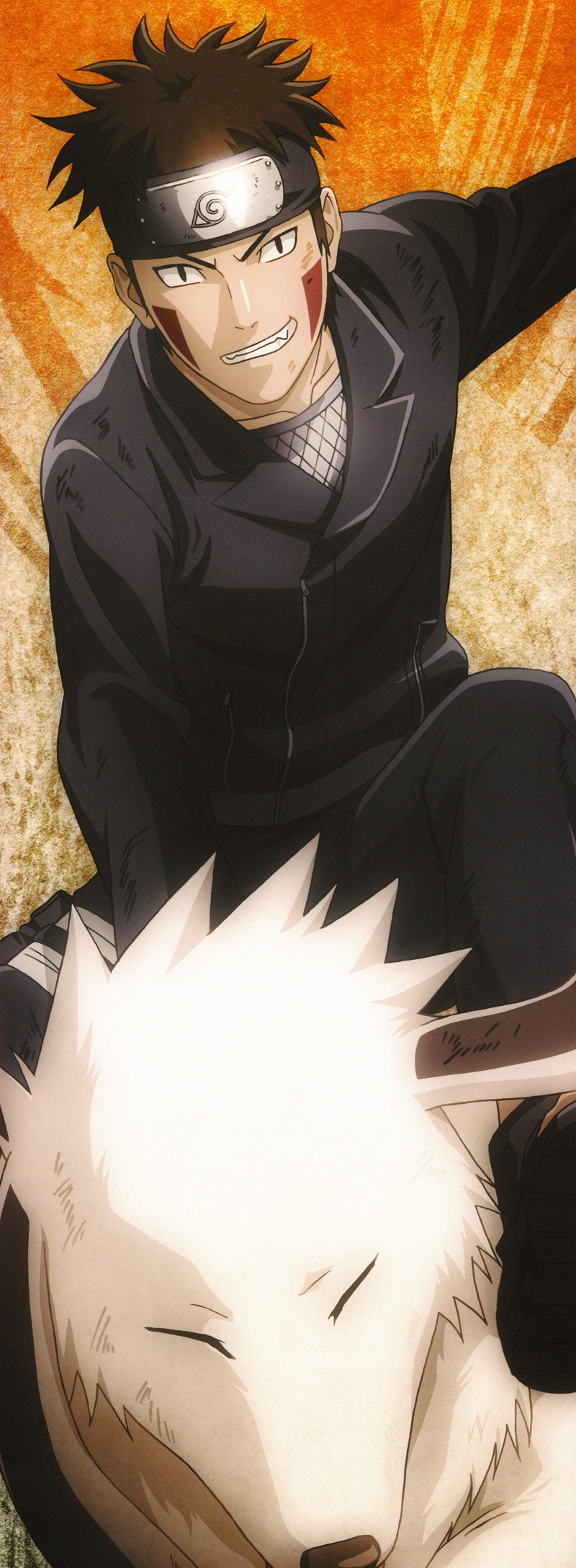 looking at camera, sport, men, kiba, adult, clothing, 5K, naruto, disguise, Inuzuka Kiba, high angle view, mask, waist up, security, mask - disguise