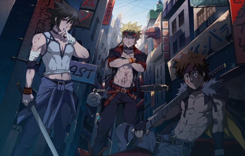 sasuke, anime, 2K, building, uchiha, art, naruto, boys, abs, amp, kiba, blonde, uzumaki, Hot, inuzuka, hd, Inuzuka Kiba