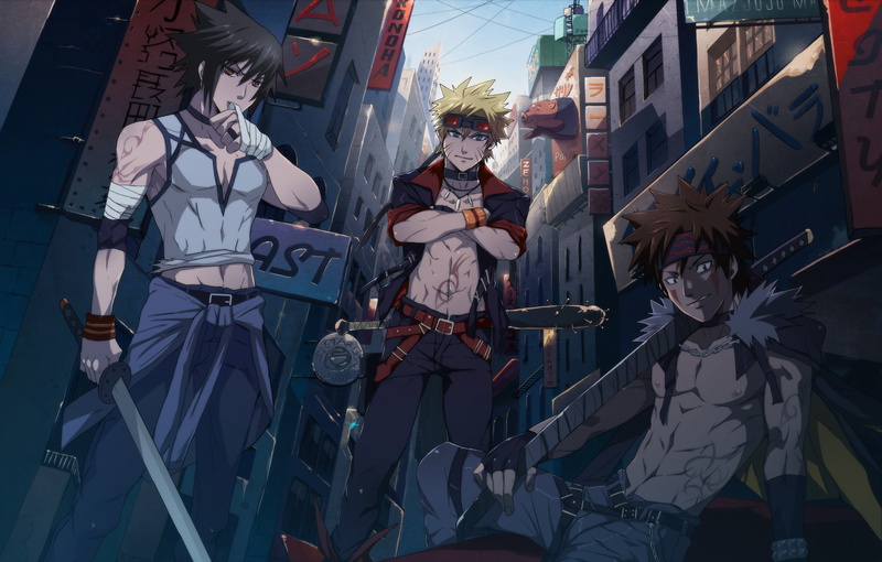 Anime, Kiba Inuzuka, Naruto, 2K, Sasuke Uchiha, Naruto Uzumaki