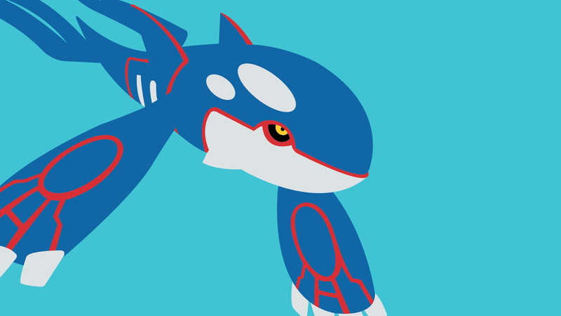 background, kyogre, blue, 1080P, blue background