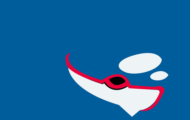 background, 720P, blue, minimalism, kyogre, blue background