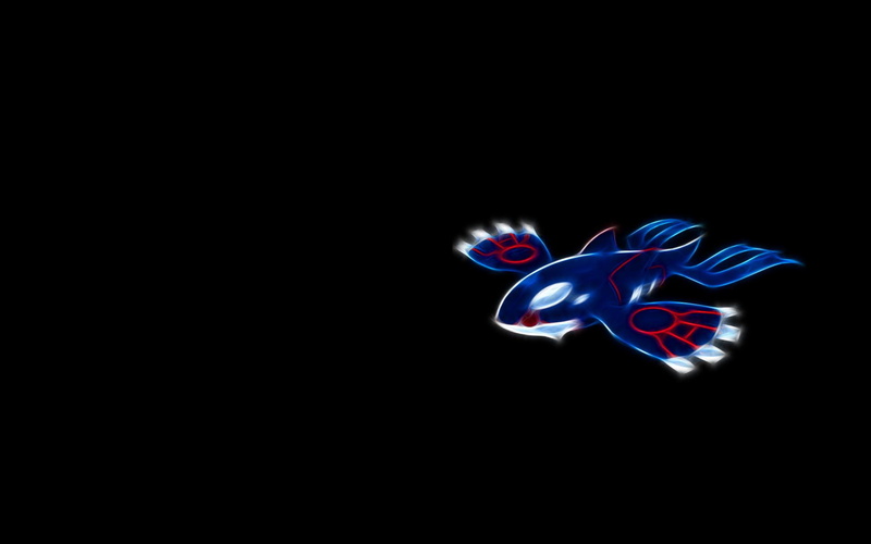 background, 1080P, anime, kyogre, black background, black