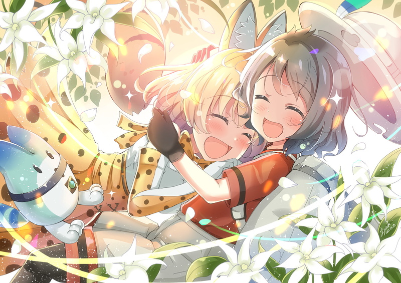 1080P, Serval (Kemono Friends), Kemono Friends, Anime, Kaban (Kemono Friends)