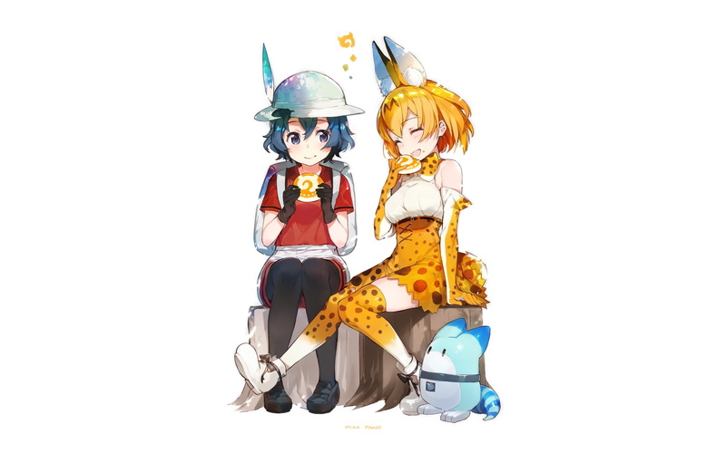 Anime, 1080P, Kemono Friends, Serval (Kemono Friends), Kaban (Kemono Friends)