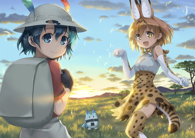 Serval (Kemono Friends), 1080P, Kaban (Kemono Friends), Kemono Friends, Anime